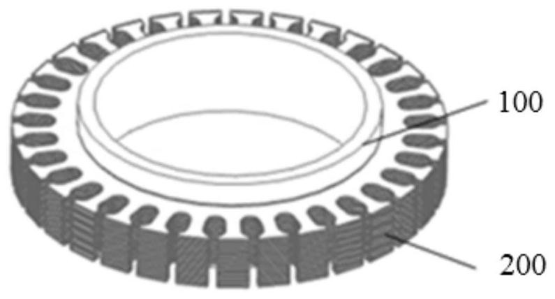 High-precision motor rotor iron core stacking mold and stacking forming method of rotor iron core