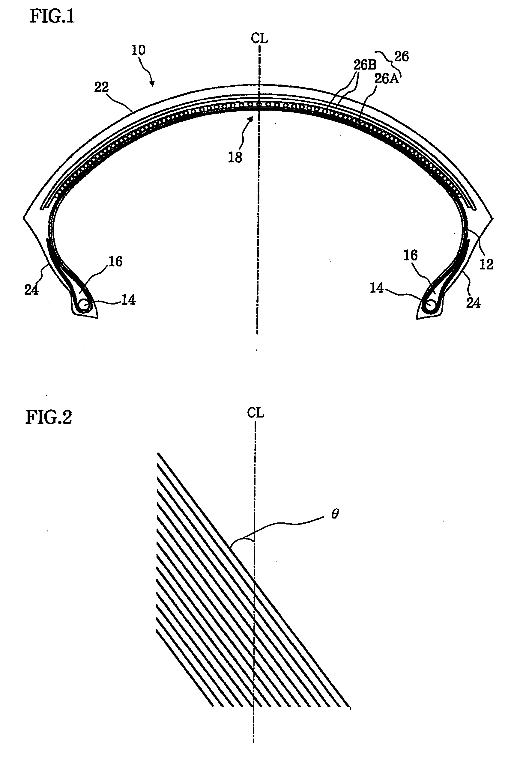 Pneumatic tire for two-wheeled motor vehicle
