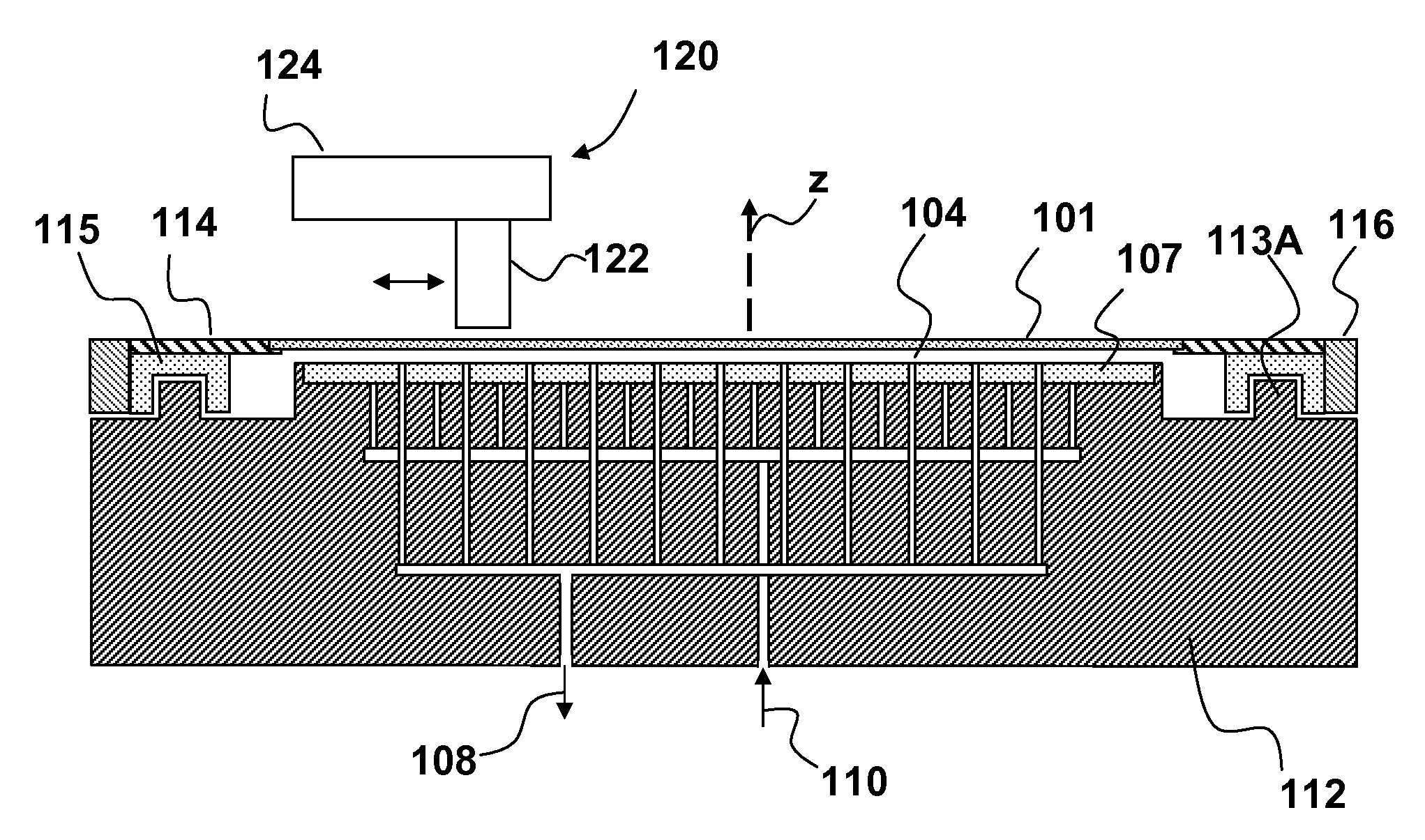 Stabilizing a substrate using a vacuum preload air bearing chuck