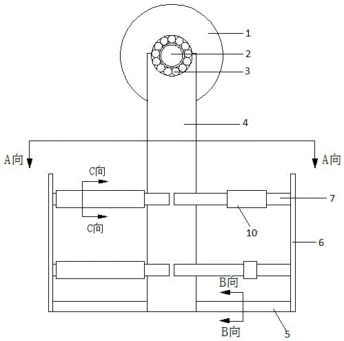 Tension self-adjusting feeding roller of stenter setting machine