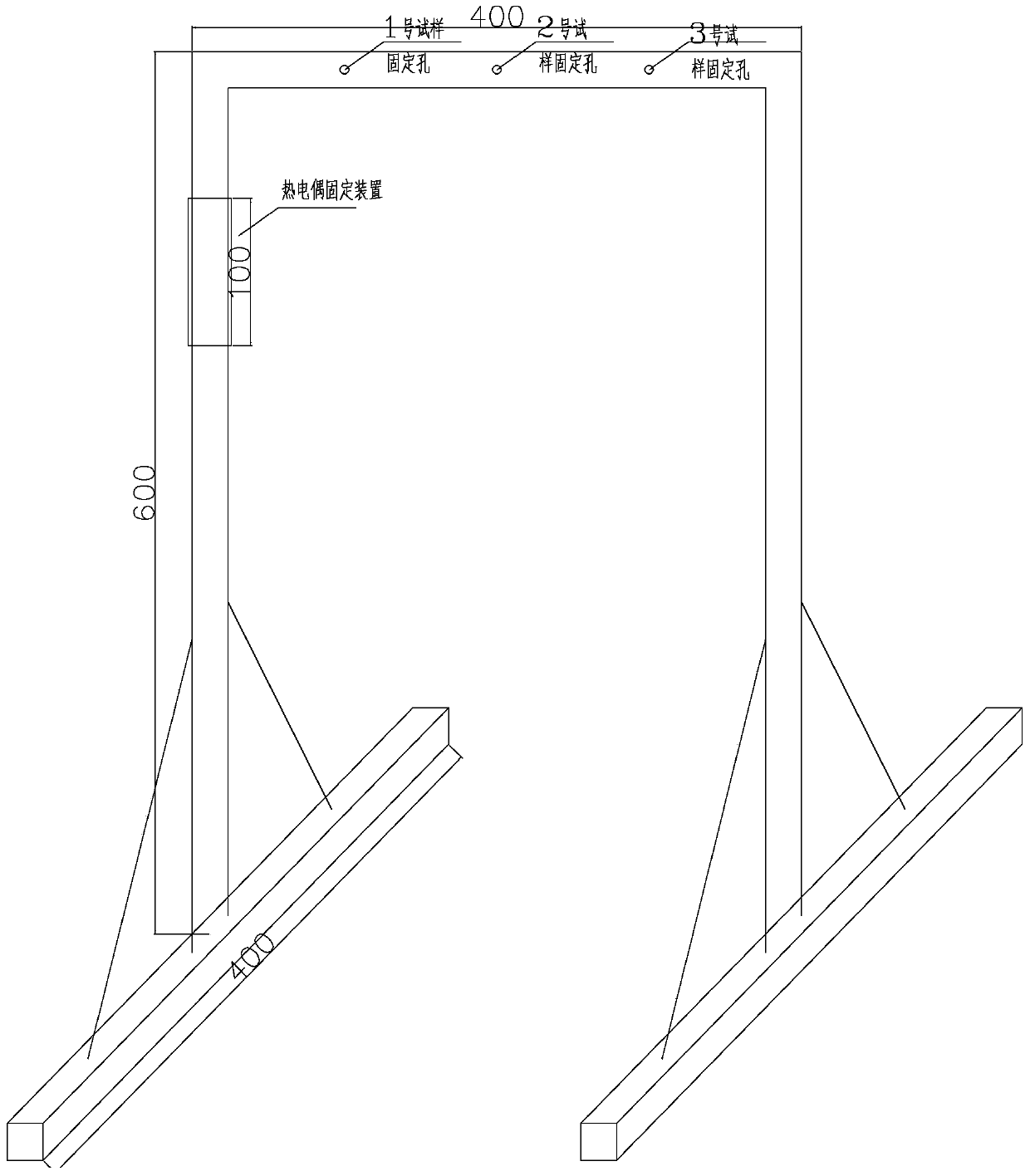 Test method and application of phosphogypsum fire resistance