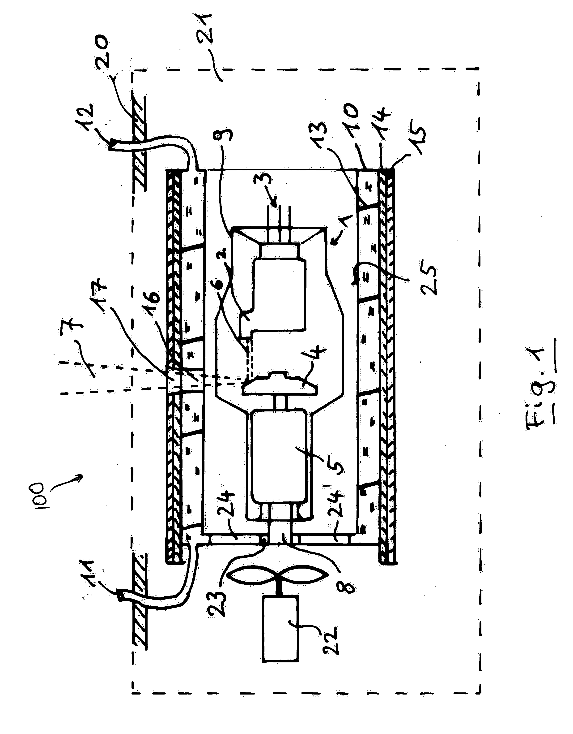 Heat exchanger for a diagnostic x-ray generator with rotary anode-type x-ray tube