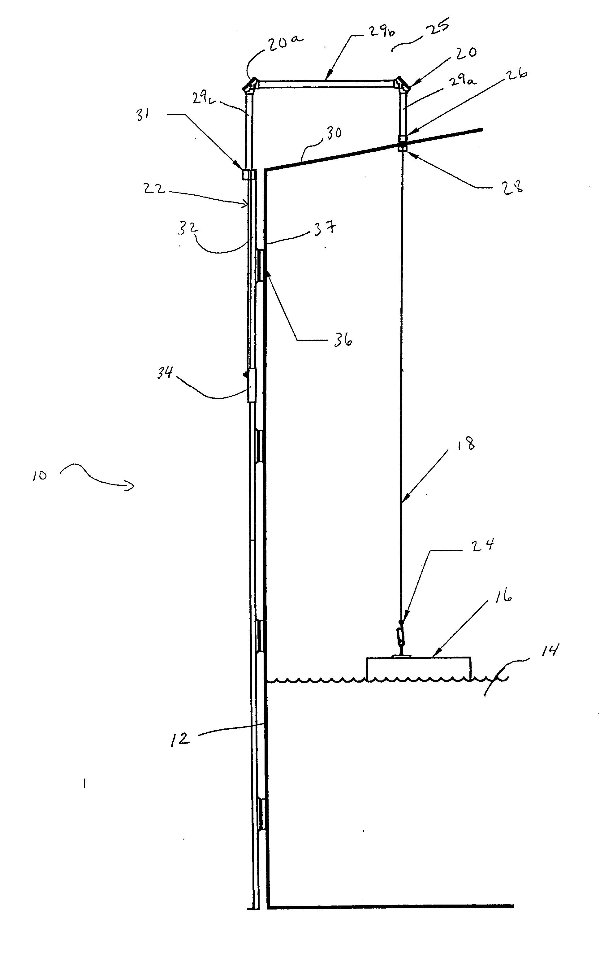 Cable guide support for cable-guided tank gauge