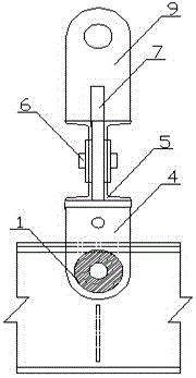 Self-balancing reverse locking wheel structure of suspension basket