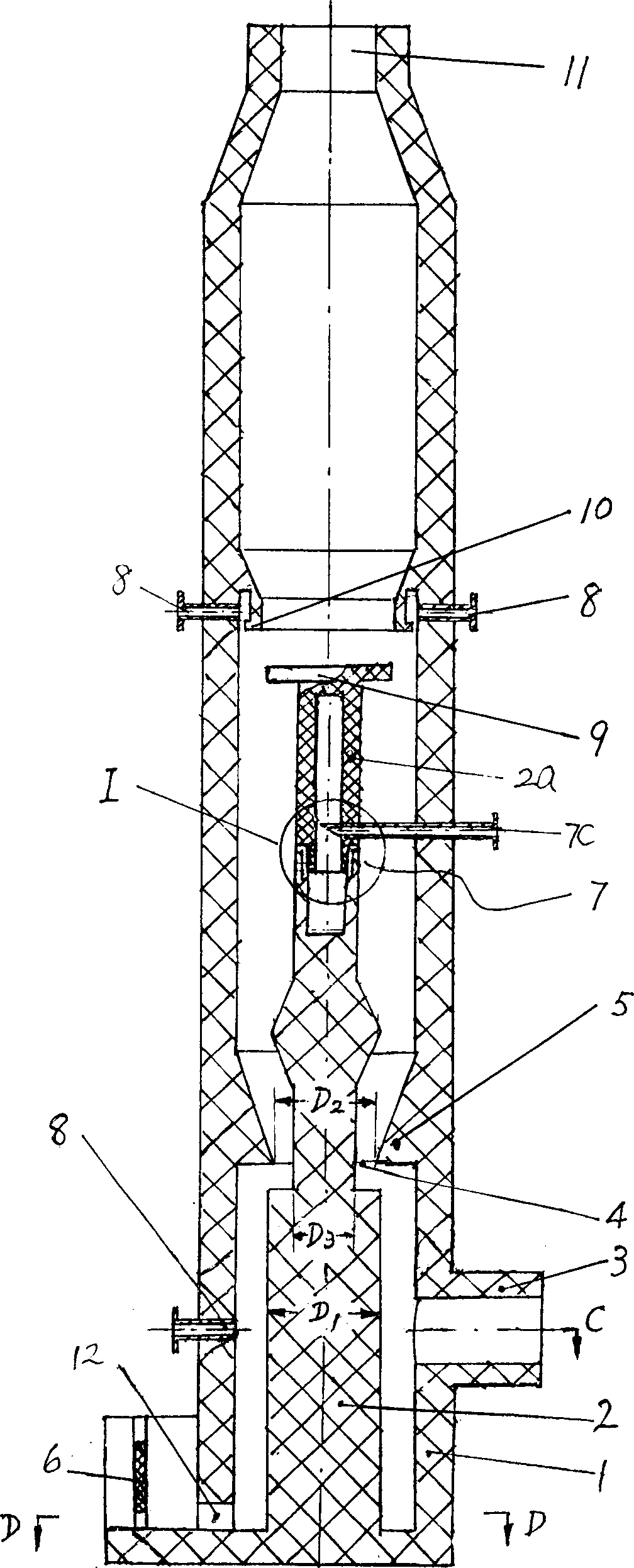 High efficiency wet desulfuration and dust-removing device
