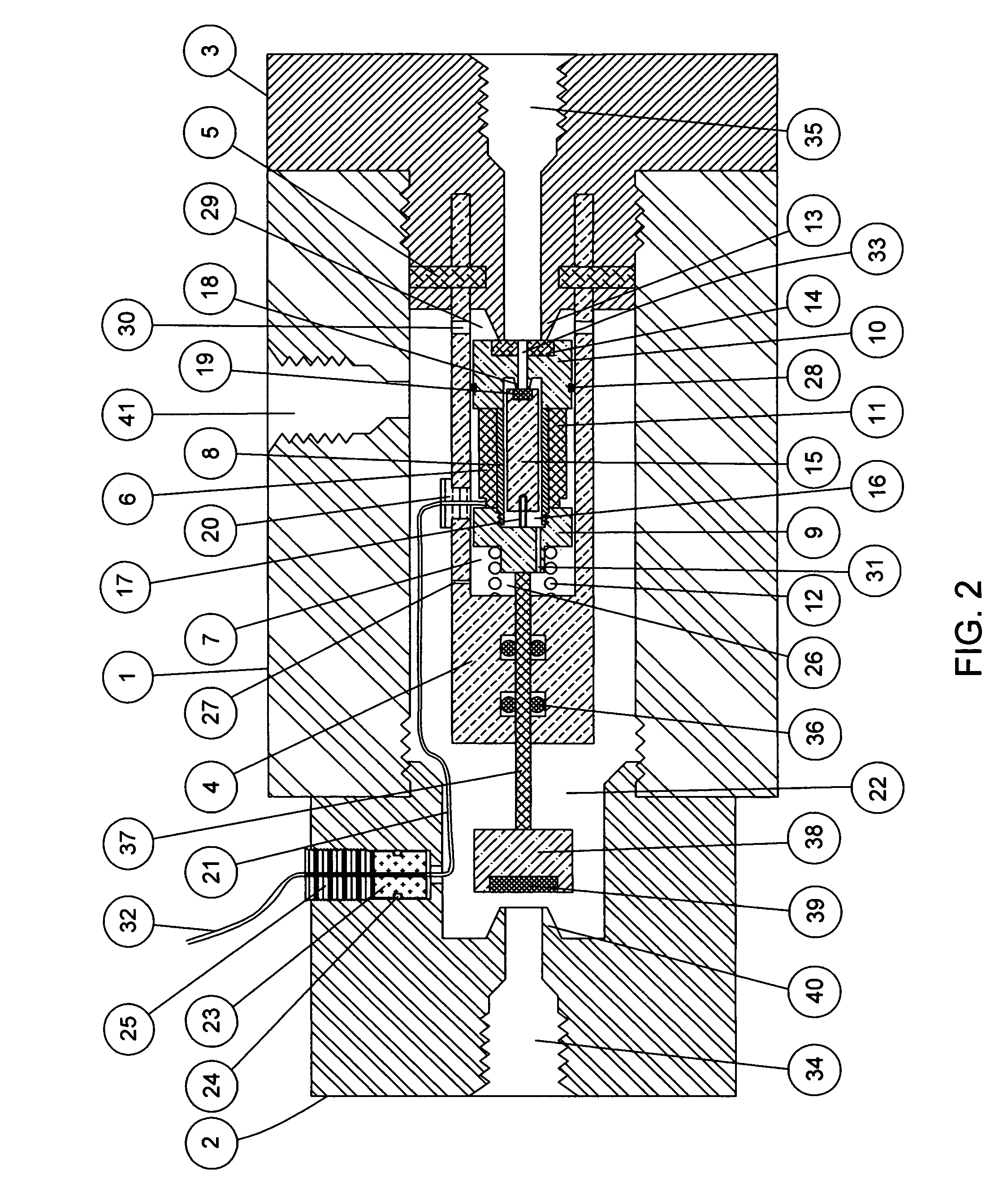 Three-way, two-position in-tube solenoid gas valve assembly