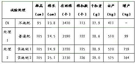 Special bio-compound fertilizer for rice and production method thereof