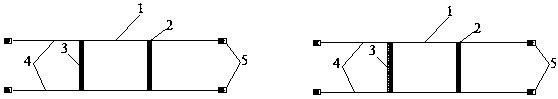 Device for reducing wave reflection among multiple floating breakwaters