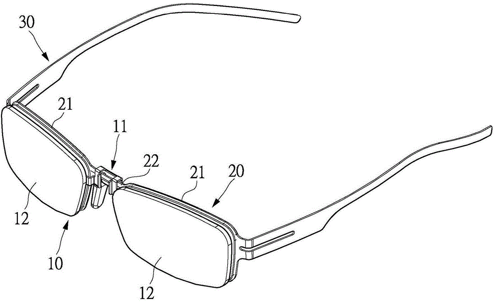 Assembly method for external hanging lenses