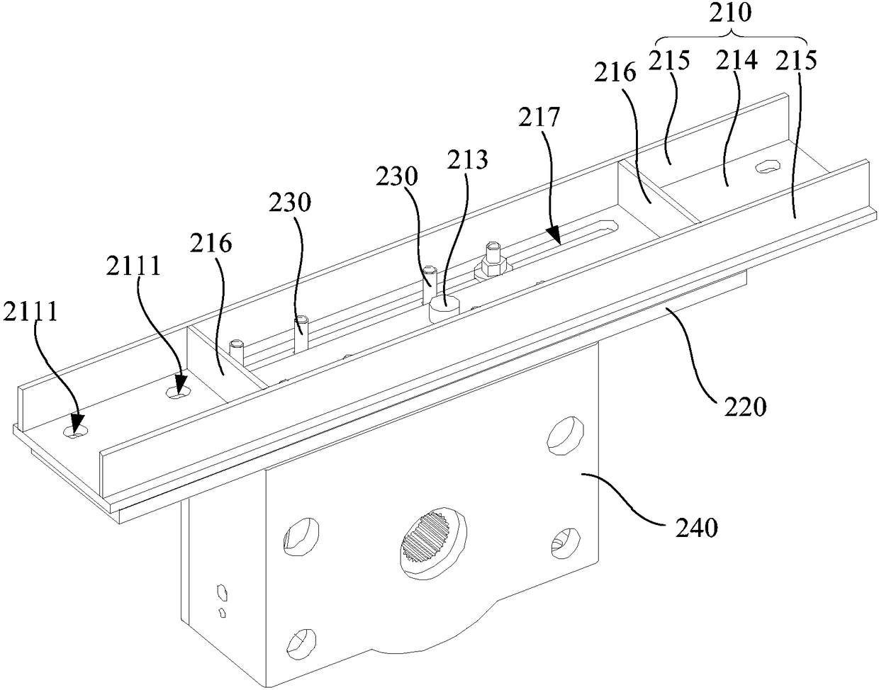 Frame structure of process bogie and wheel base adjustment assemblies thereof