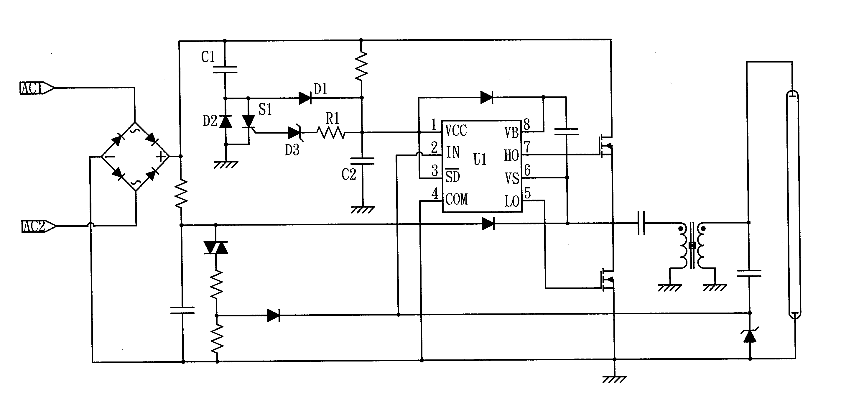 Auxiliary power generation circuit