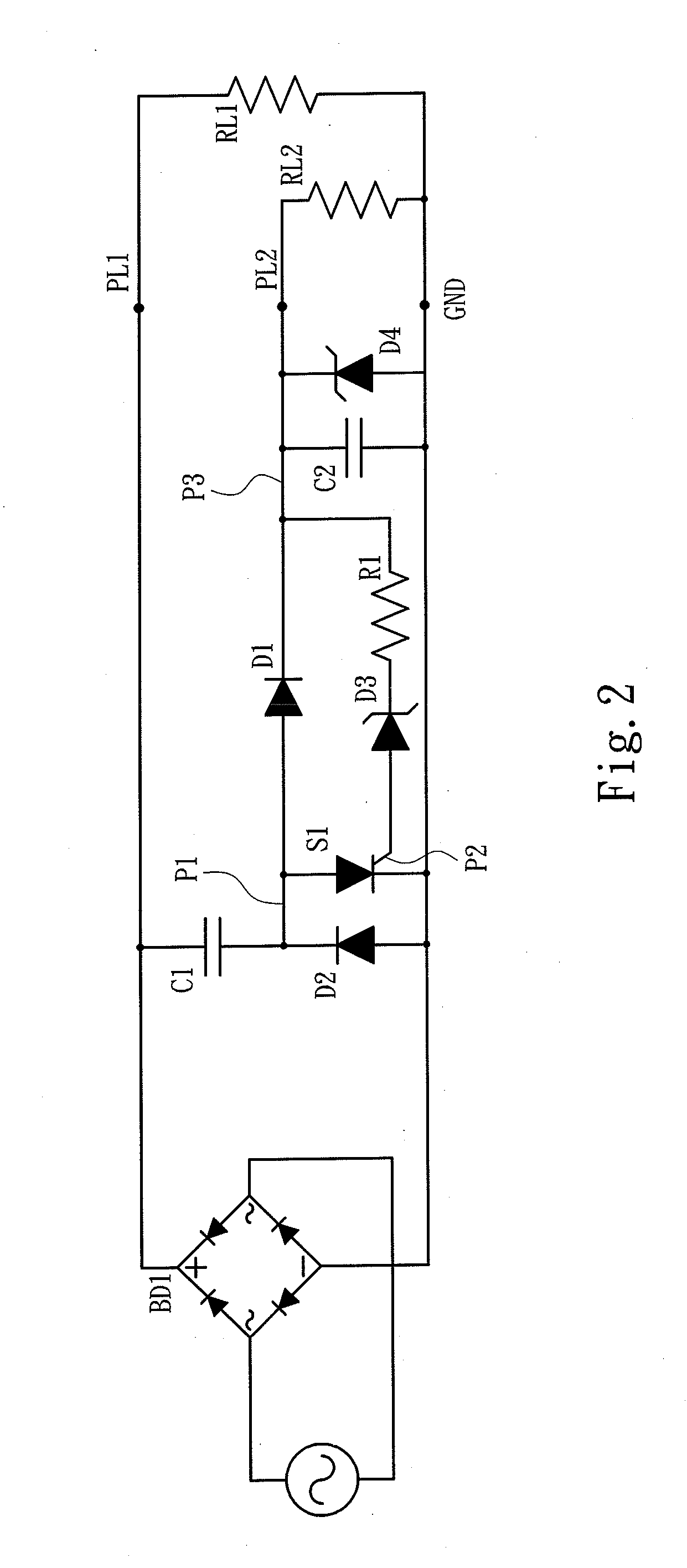 Auxiliary power generation circuit