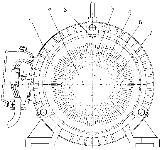 Super energy-saving 90kW4 pole three-phase asynchronous motor