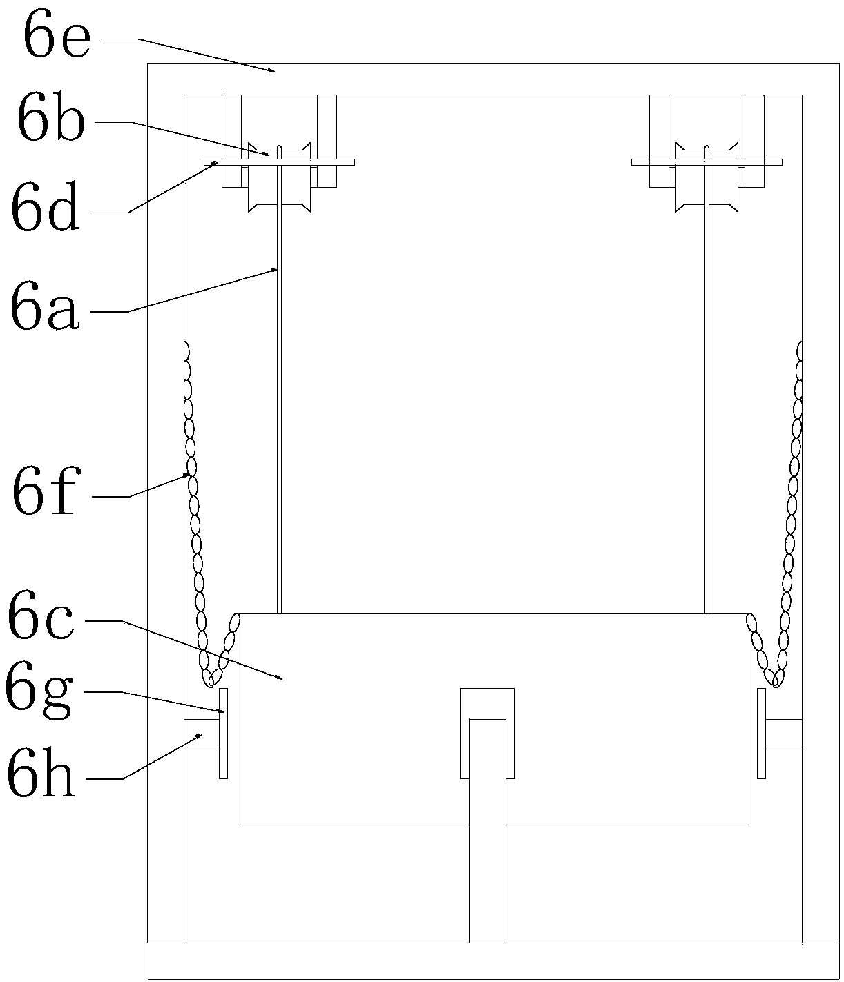 Feeding mechanism of baking equipment for powder metallurgy