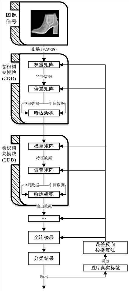 Convolutional dendritic method for extracting feature logic for classification