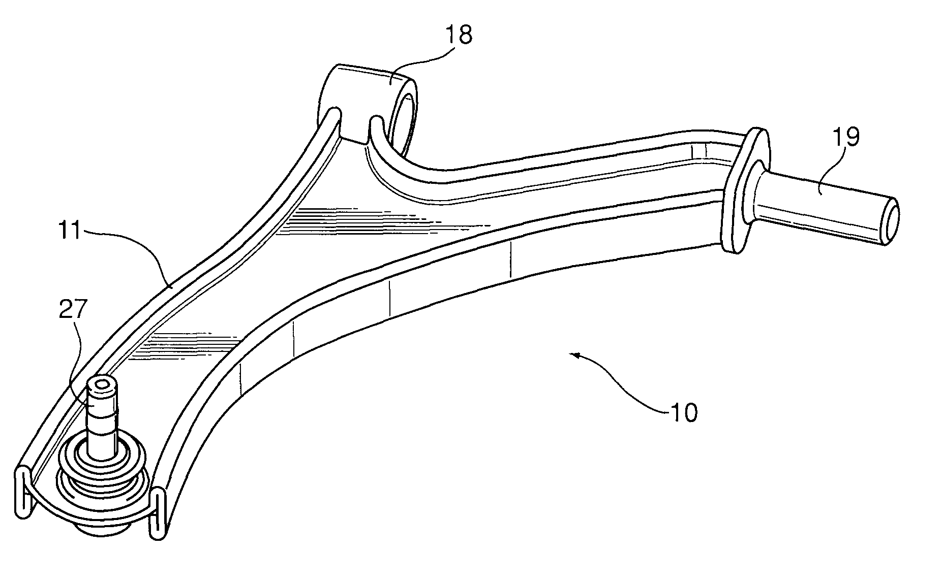 Structural i-beam automotive suspension arm