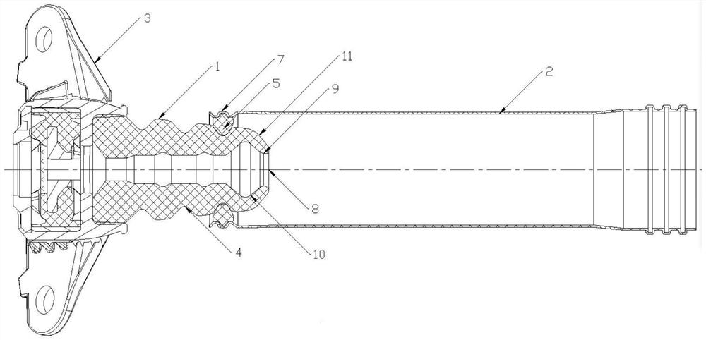 Buffer block assembly of dust cover