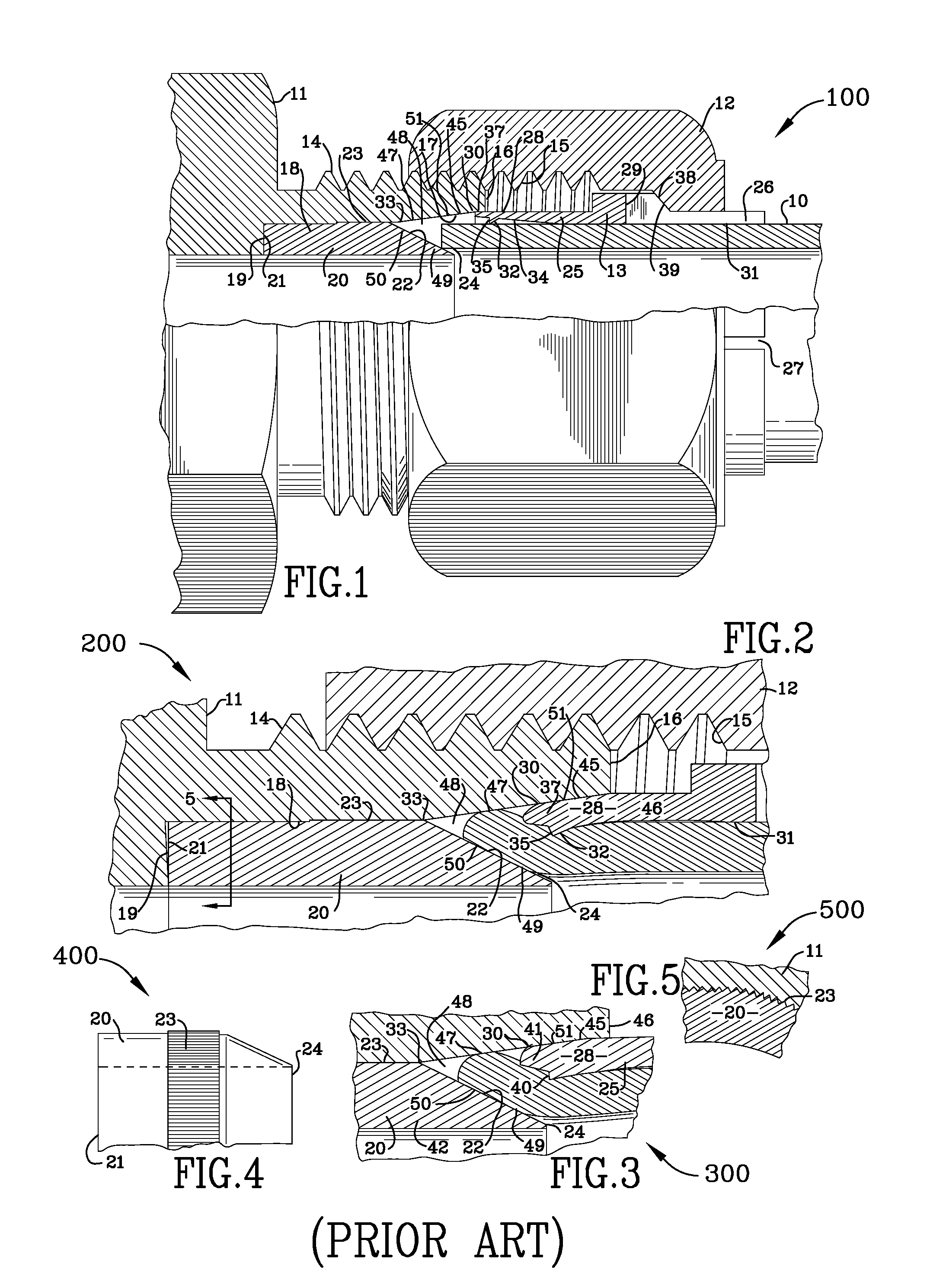Tube compression fitting and flared fitting used with connection body and method of making same