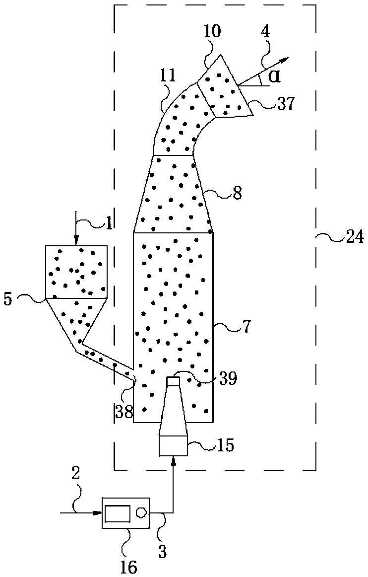 Granulating device and heat recovery method for melted slag