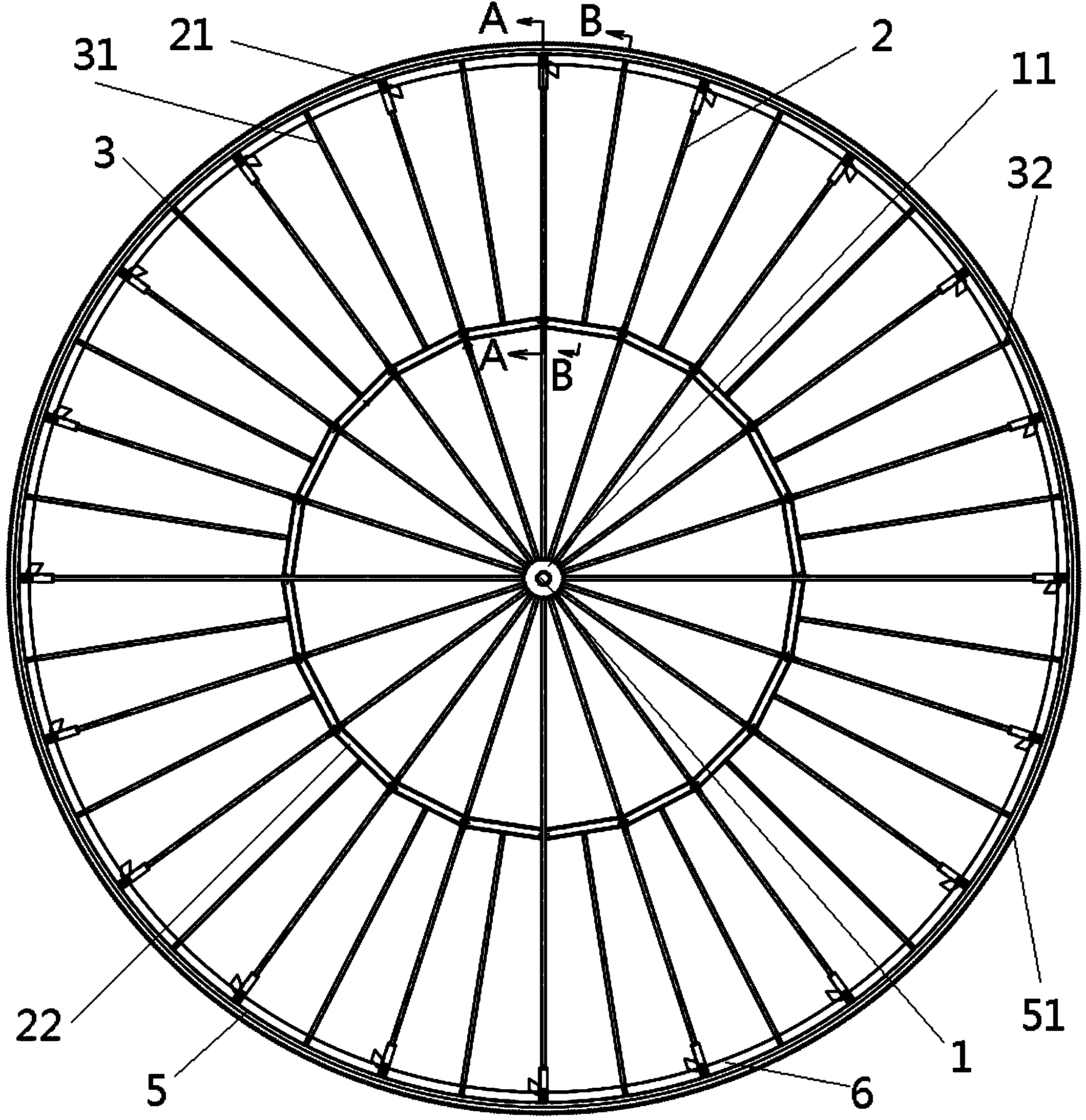 Method for mounting drum framework of drum strainer