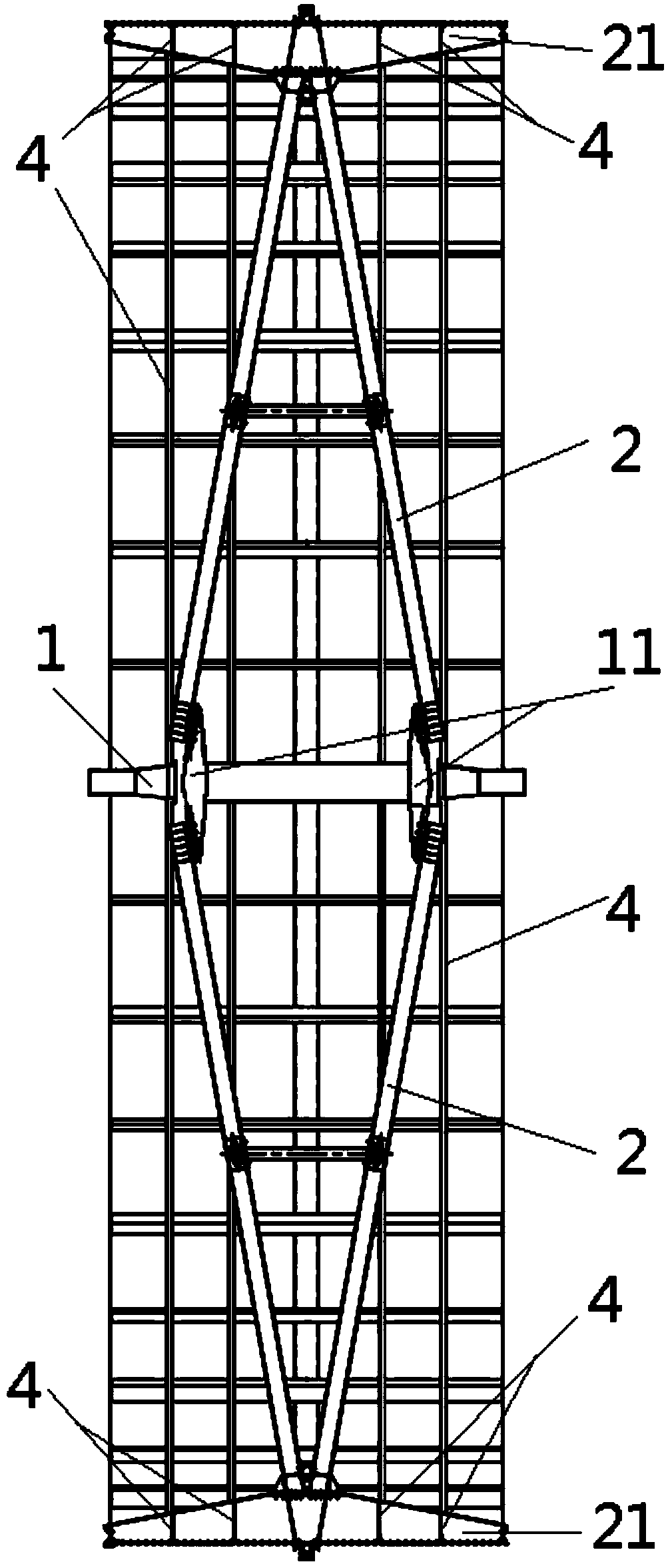 Method for mounting drum framework of drum strainer