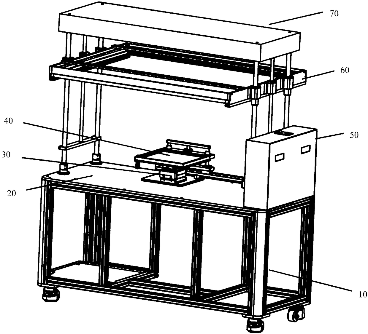 Wide-angle lens module test equipment and its application