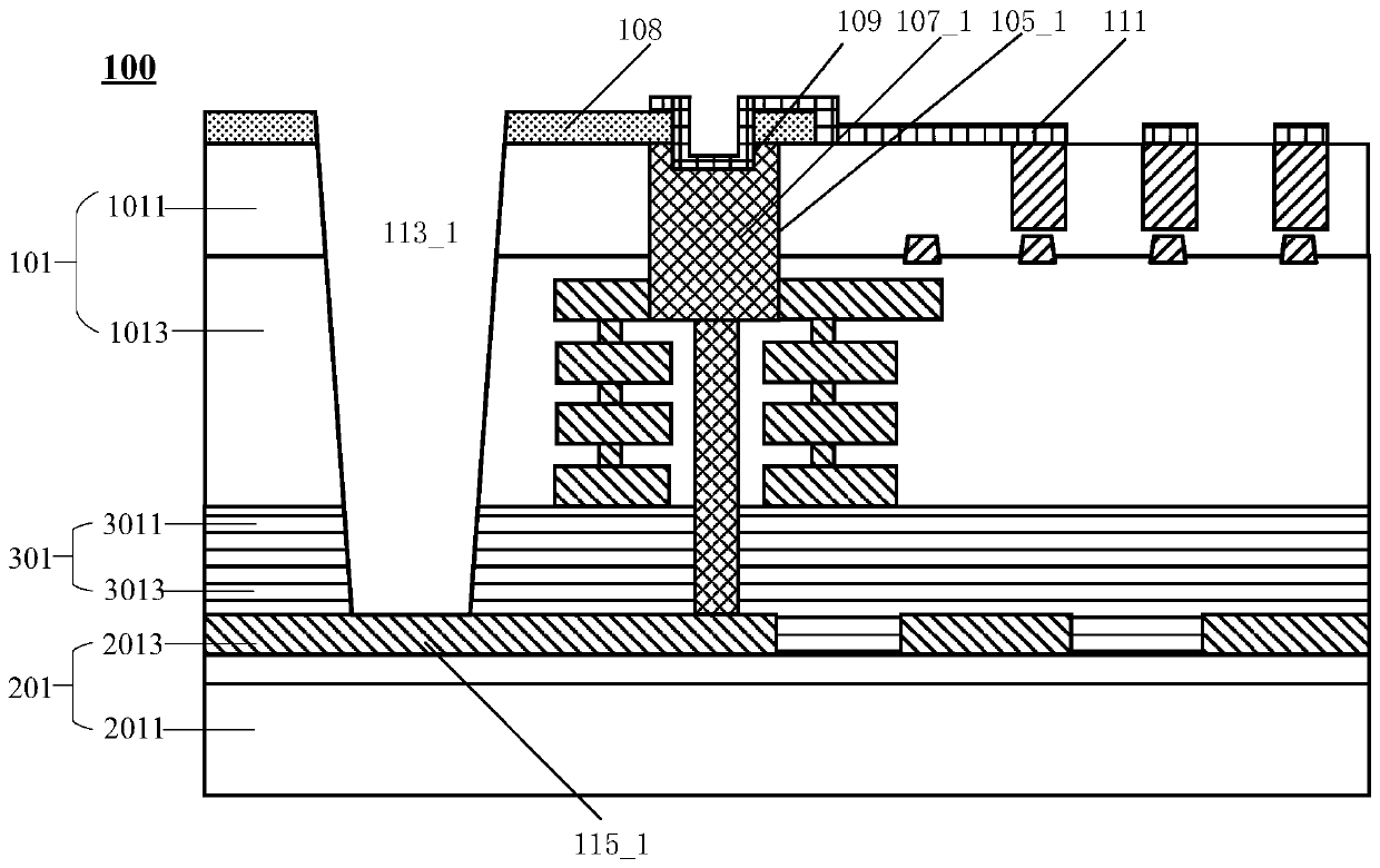 Backlit image sensor and manufacturing method thereof