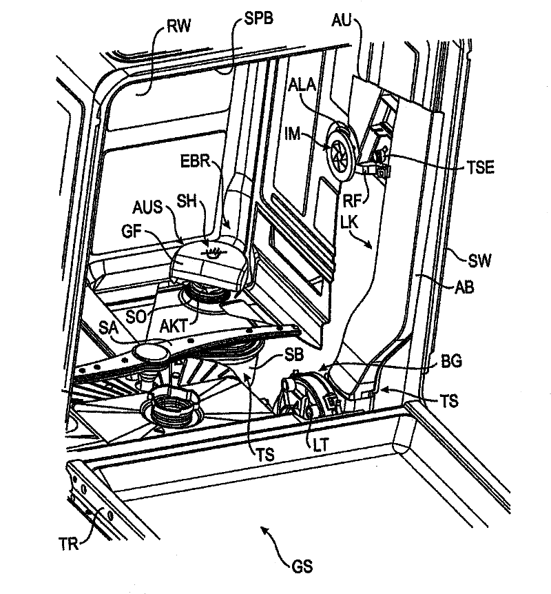 Dishwasher comprising sorption drying device