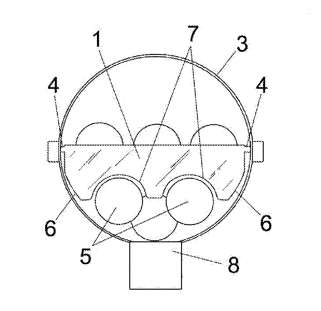 Device for facilitating the mixing of balls in drums of recreational machines