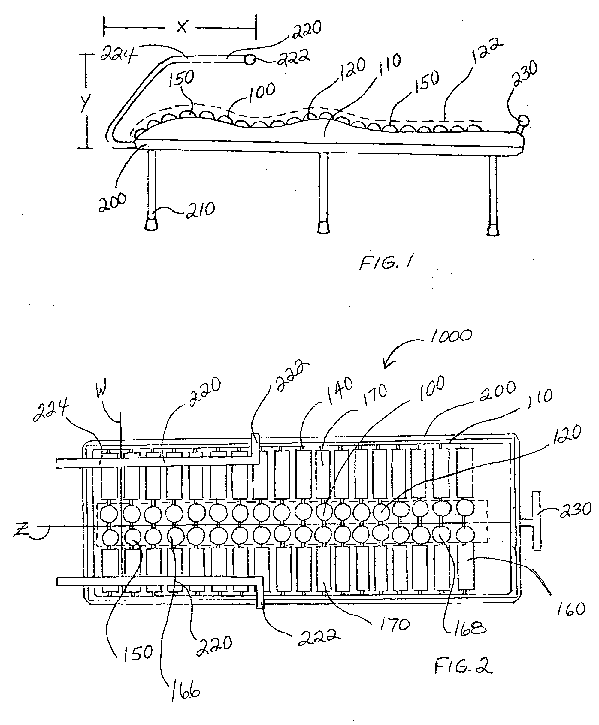 Massage apparatus with spherical elements