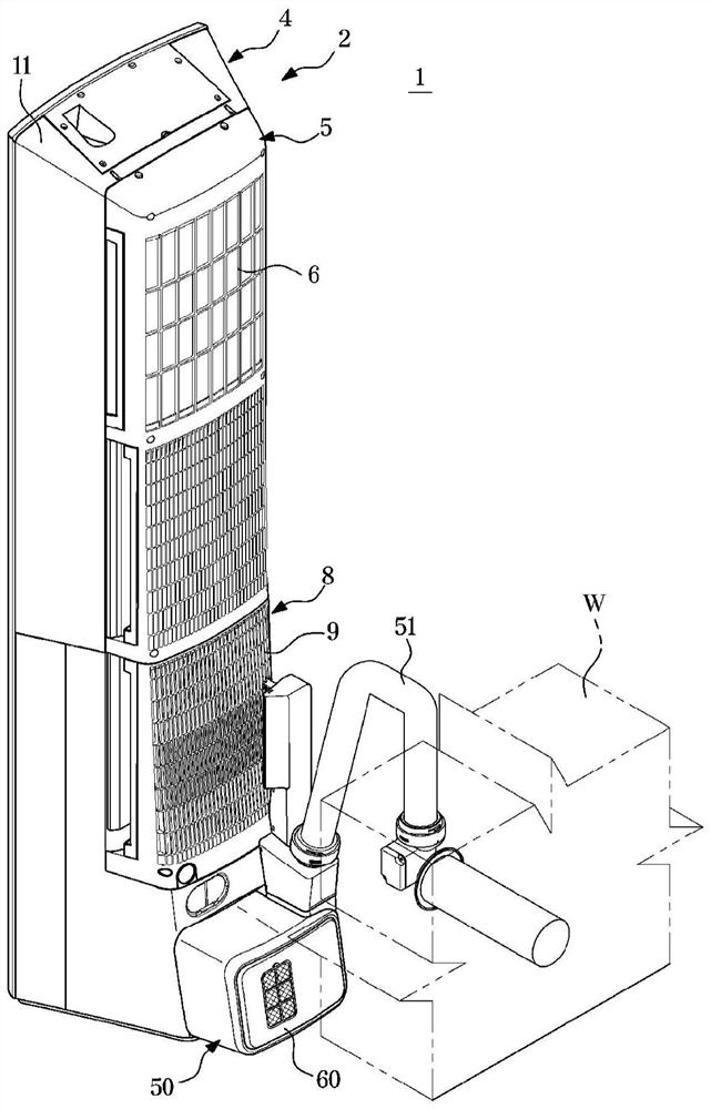 Air conditioner and ventilation equipment thereof