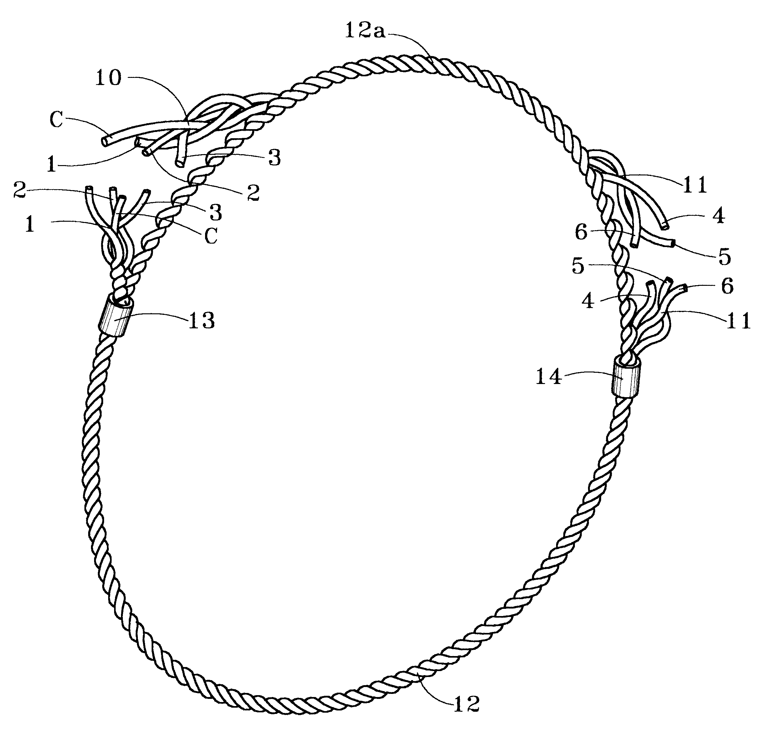 Wire rope sling and methods of making same