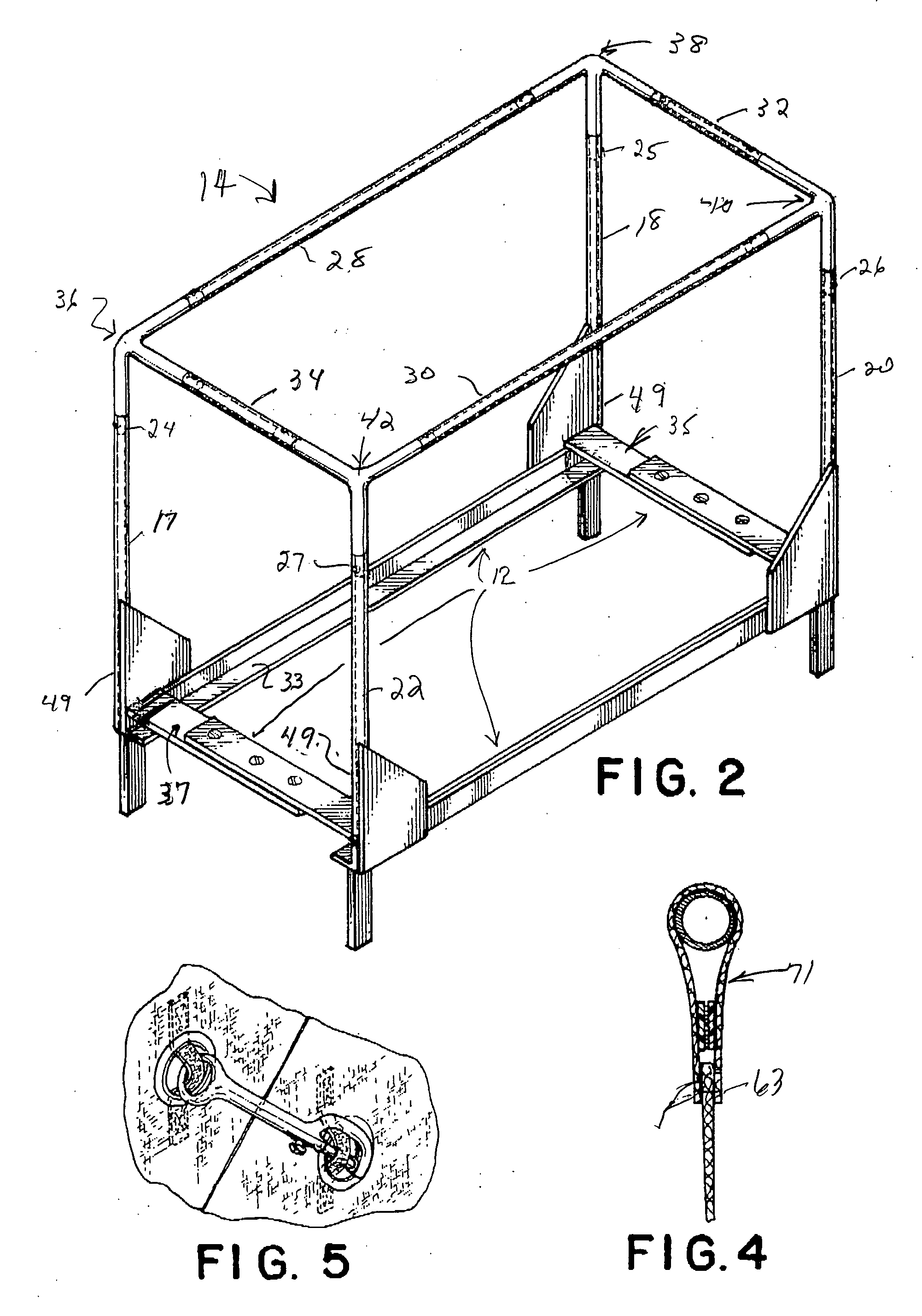 Structure to enclose a safe zone on and above a mattress and its support permitting limited movement only of a bedridden patient in the safe zone