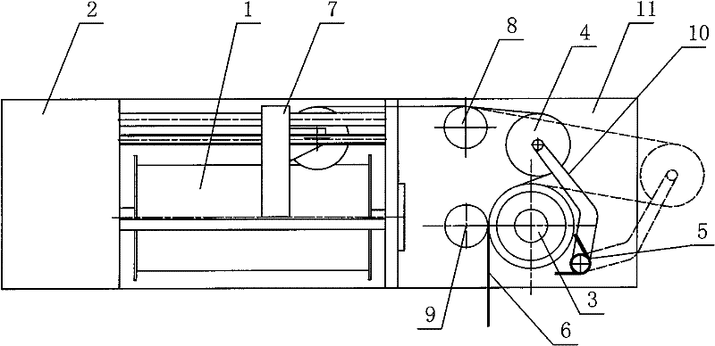 Optical fiber micro cable withdrawing and releasing winch