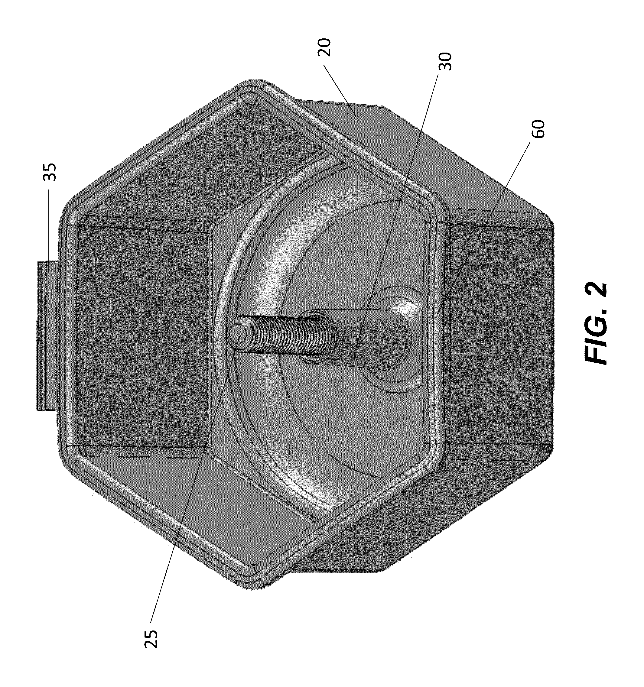Receptacle for attachment to a rim