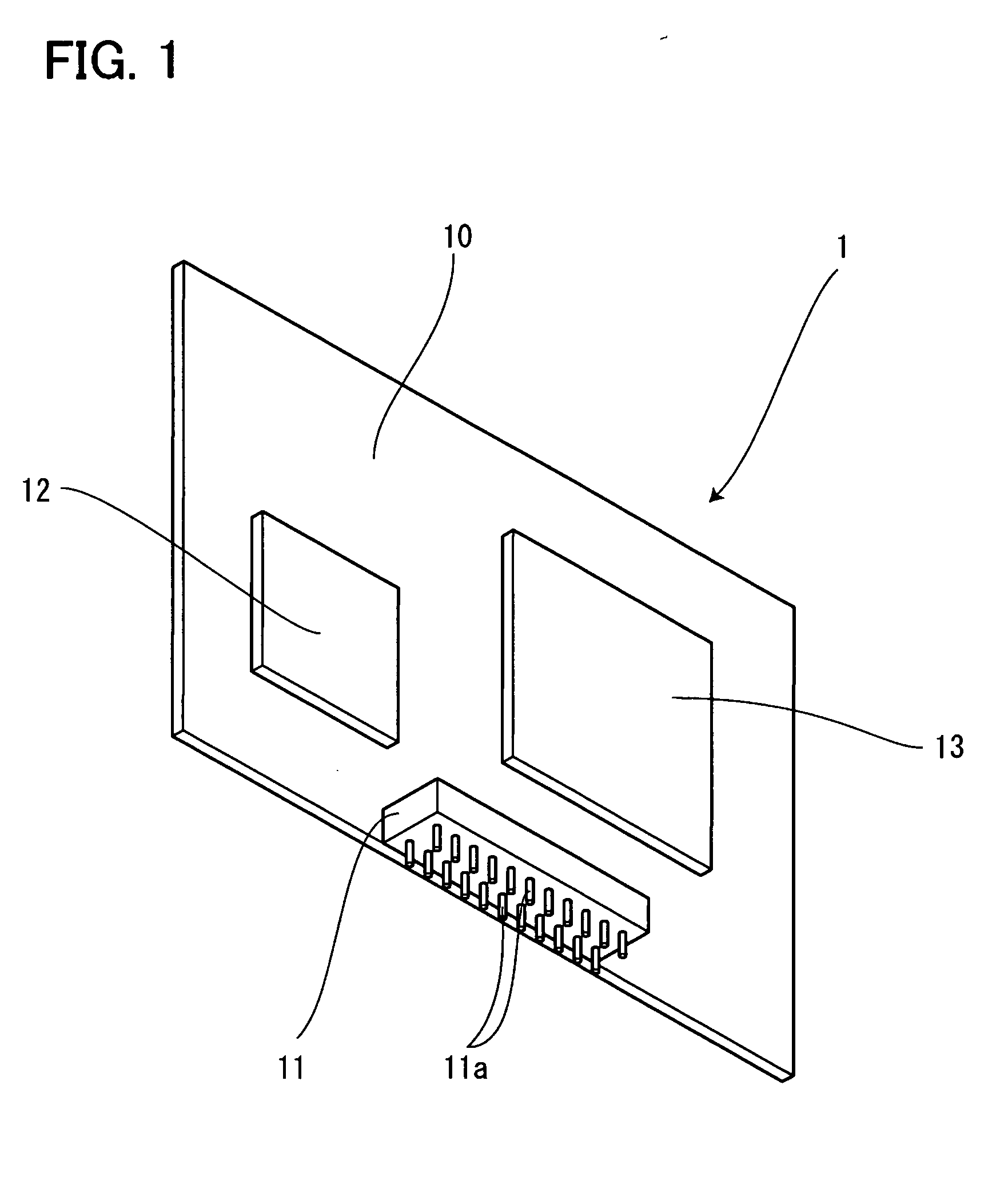 Board layout structure of digital broadcast receiving portion