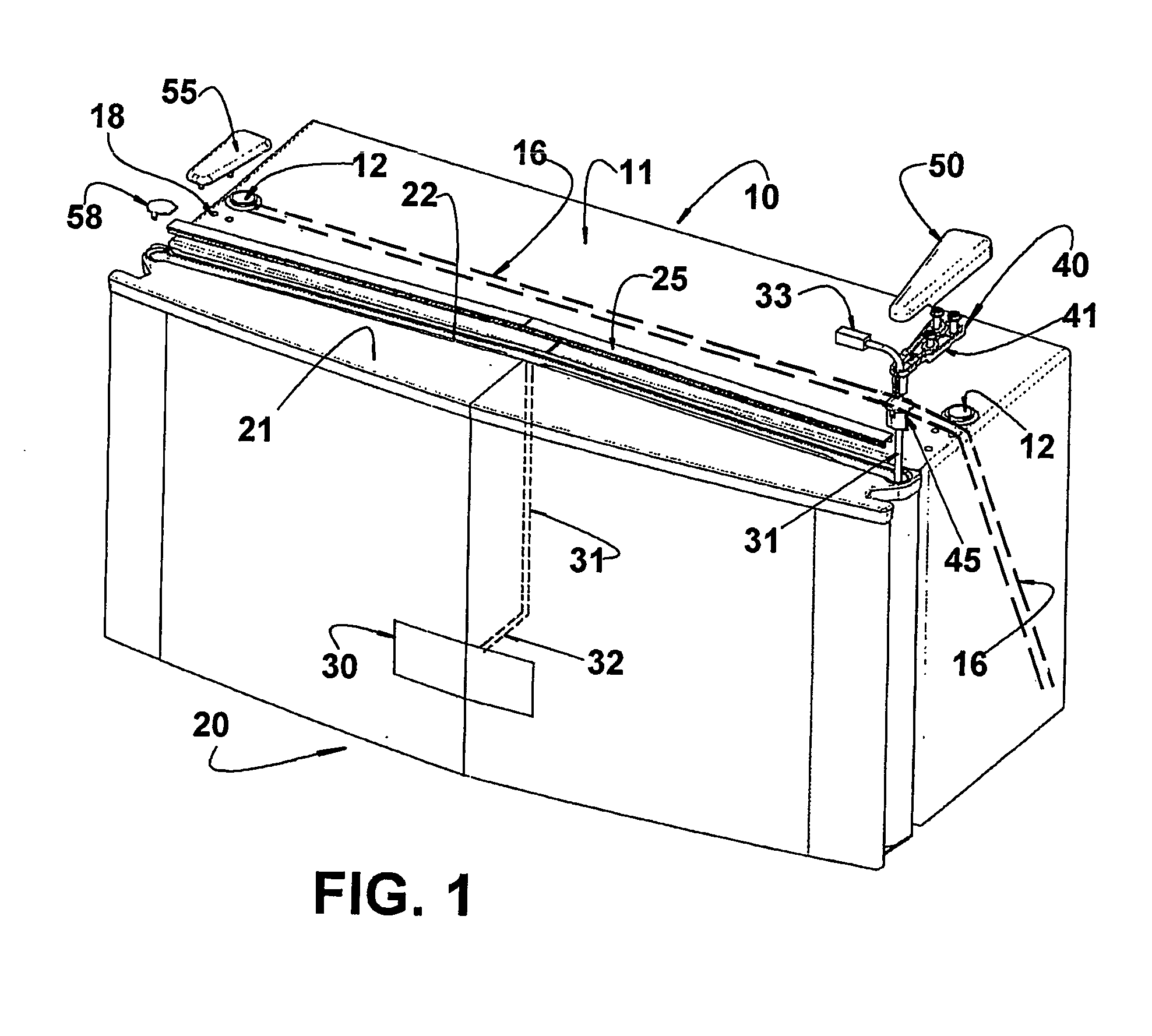Electric supply system for the door of refrigerators and freezers