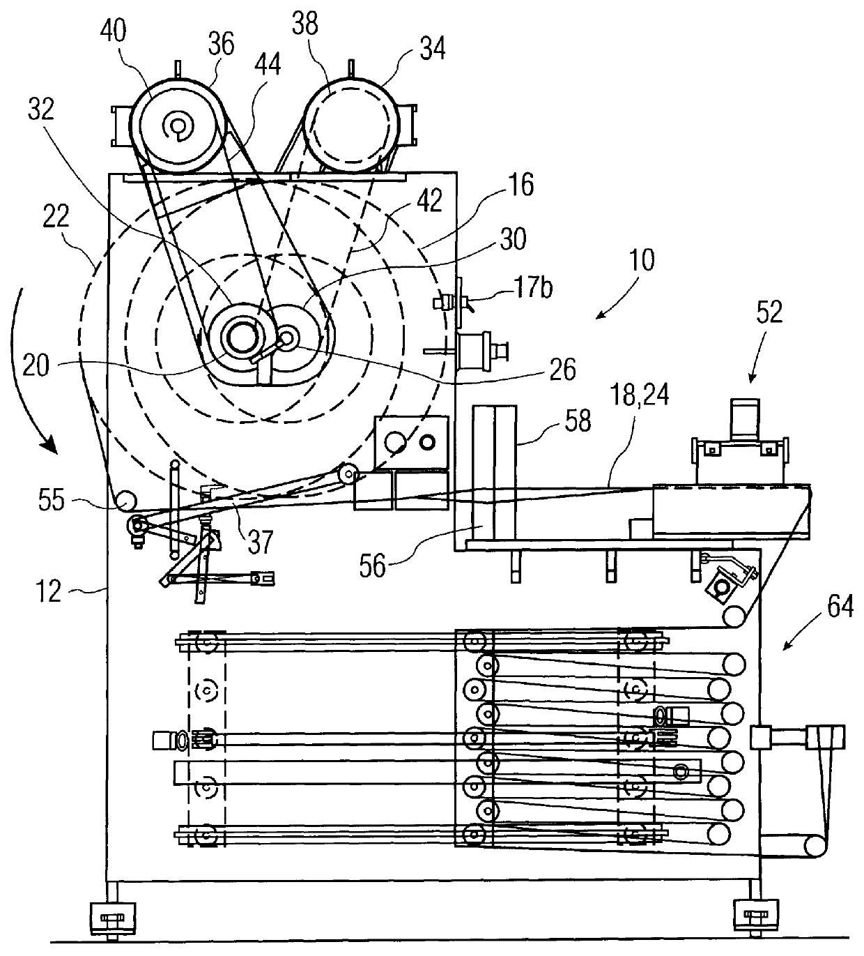 Lap splicing apparatus with the trailing tail end of the splice always on the same side