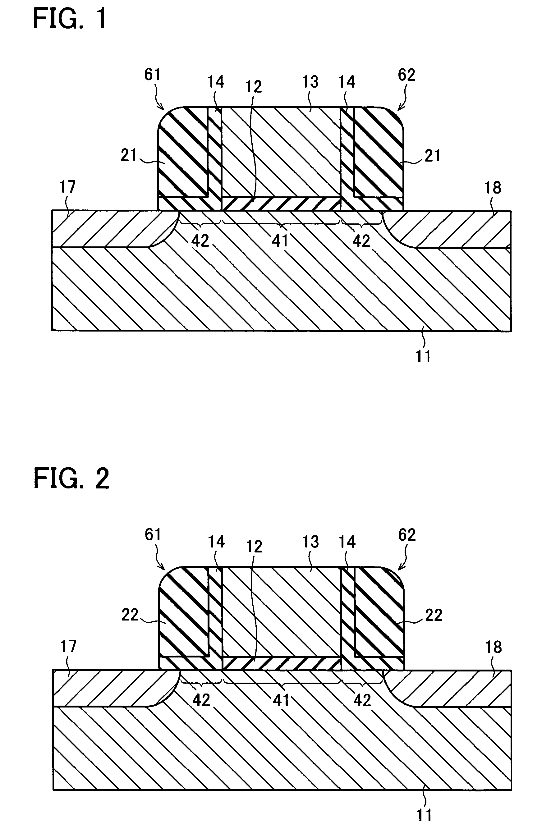 Semiconductor memory having two charge storage sections