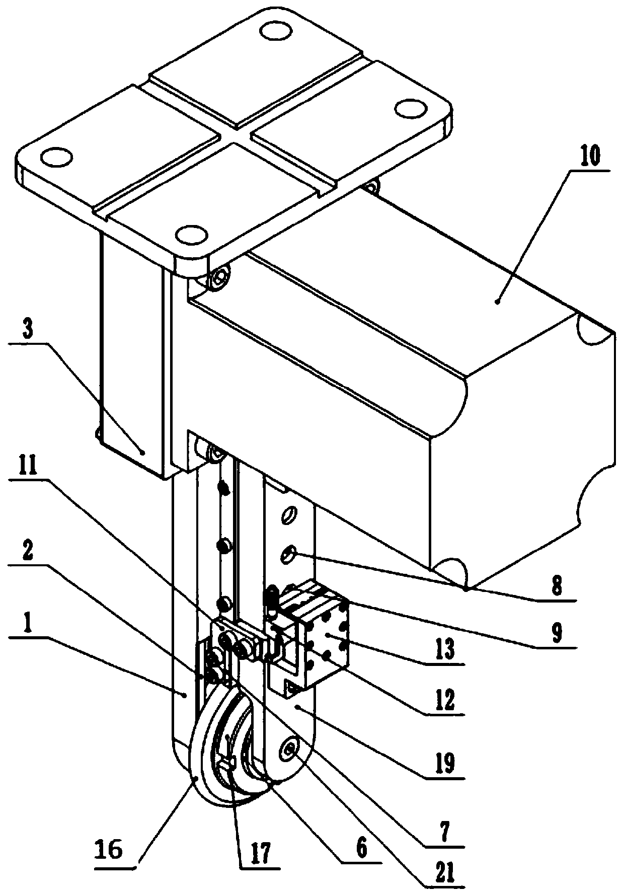 A grinding head with online electrolytic dressing function