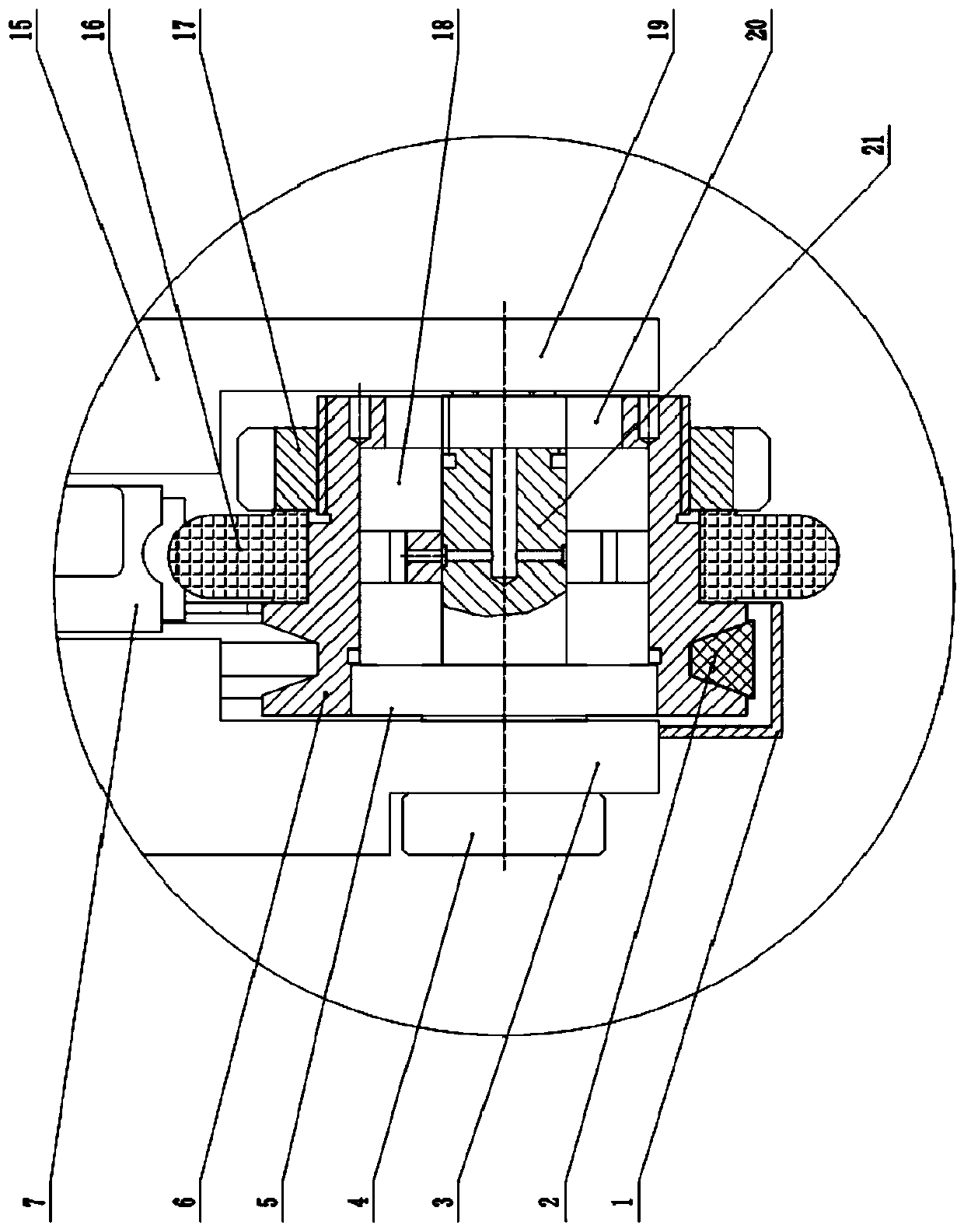 A grinding head with online electrolytic dressing function