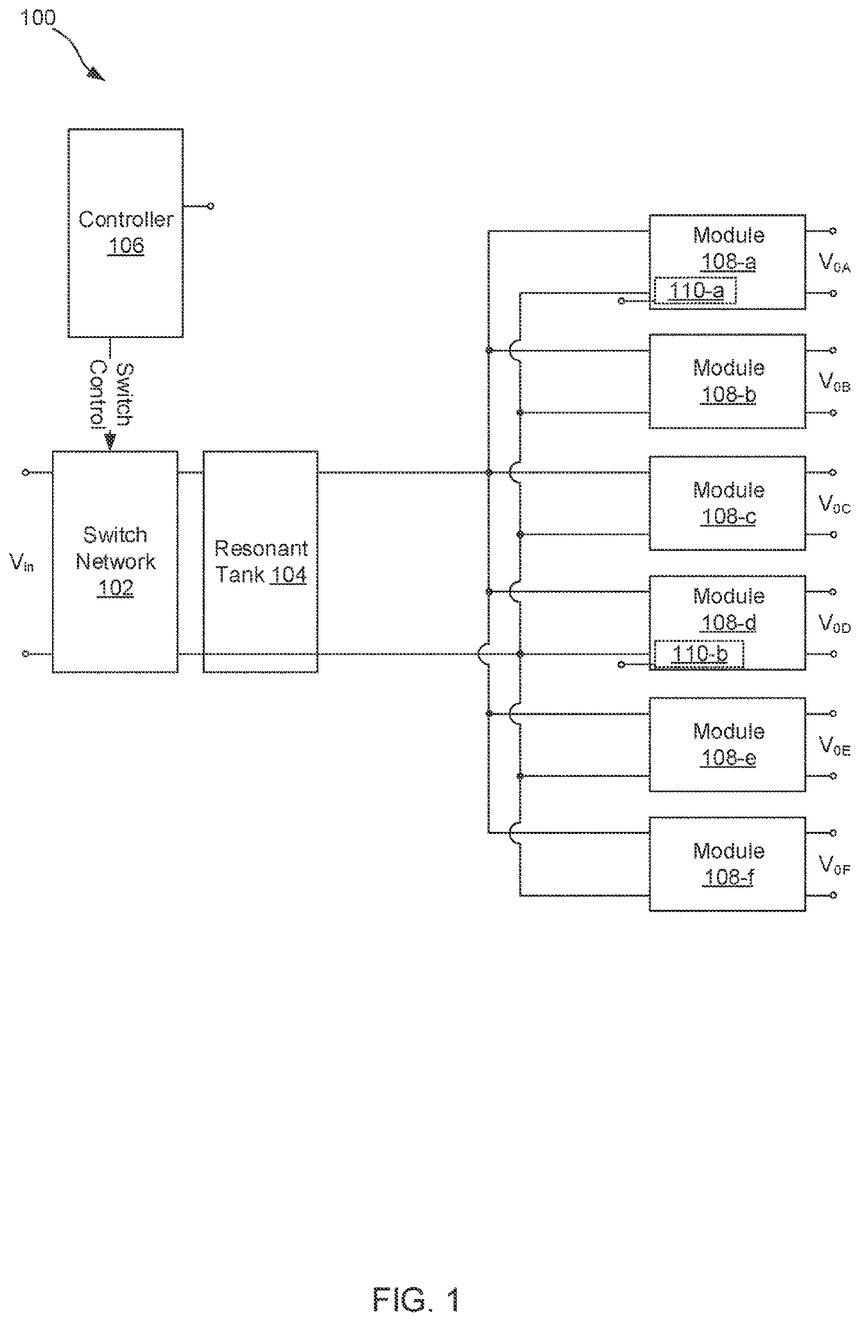 Parallel branched resonant converter