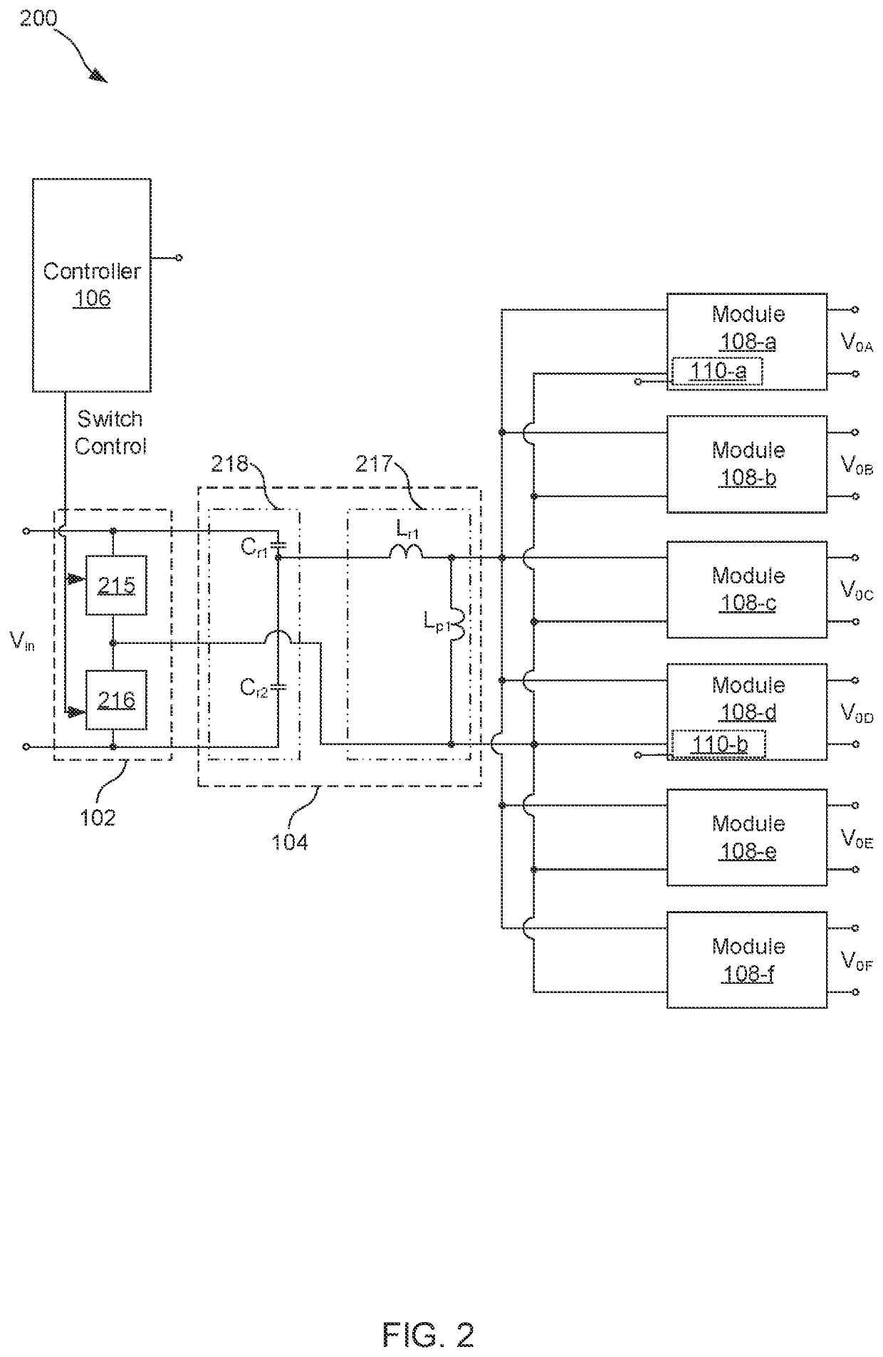 Parallel branched resonant converter