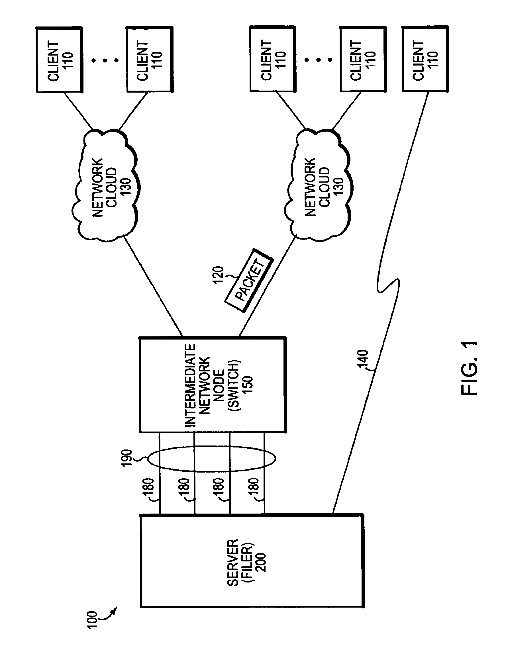 Technique for enabling multiple virtual filers on a single filer to participate in multiple address spaces with overlapping network addresses