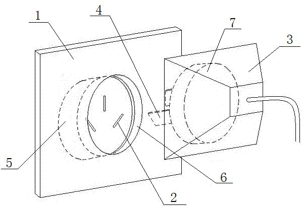 Fixing type socket and plug