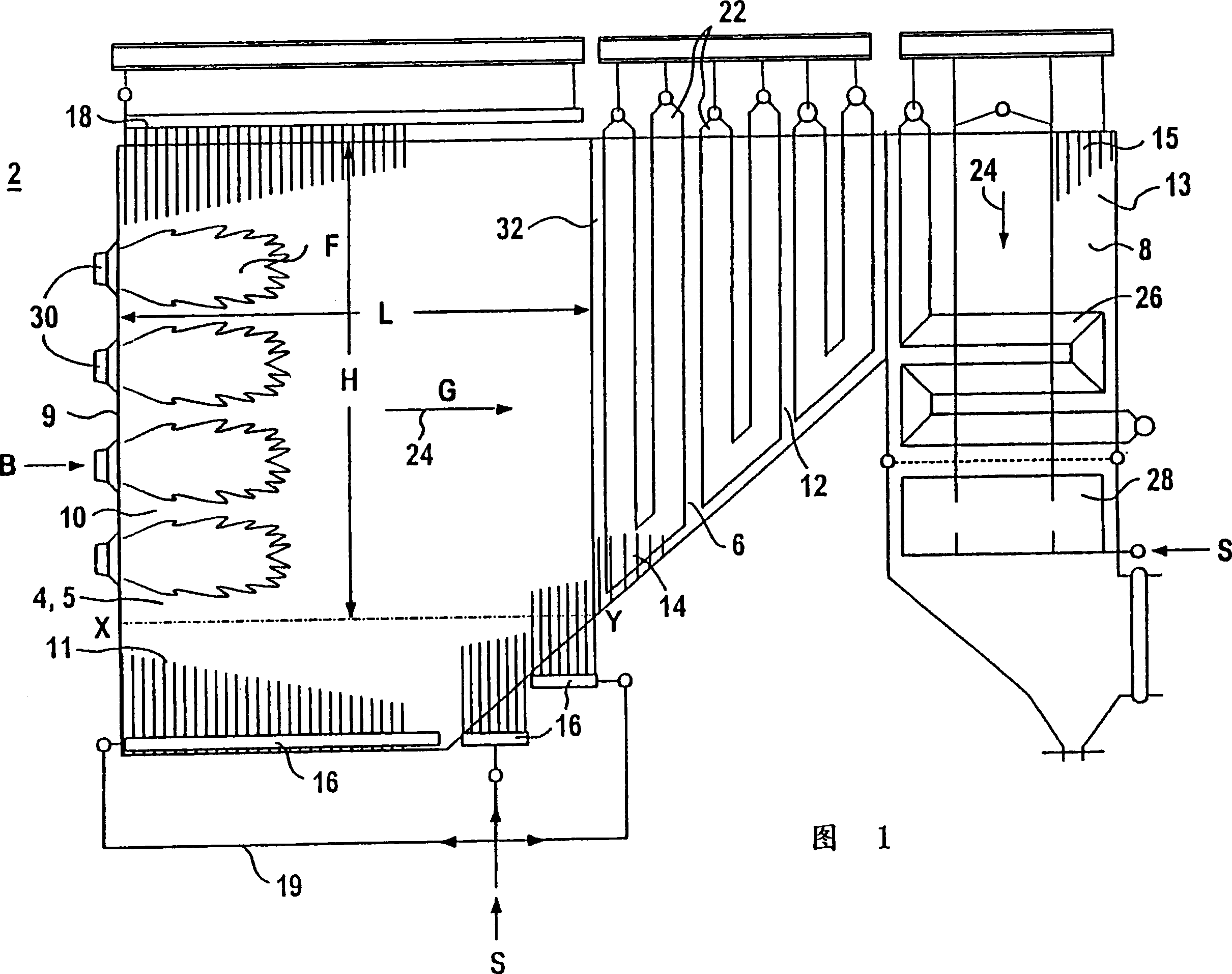 Steam generator operating on fossil fuel