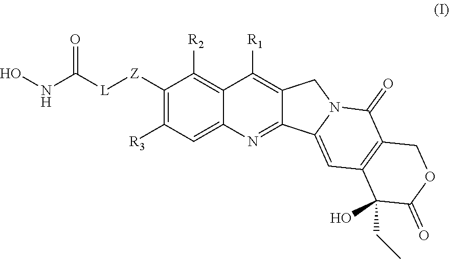 HDAC inhibiting derivatives of camptothecin