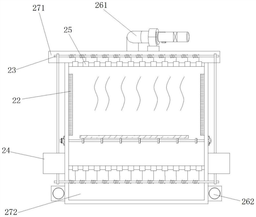 Novel energy-saving drying furnace for deep processing of glass