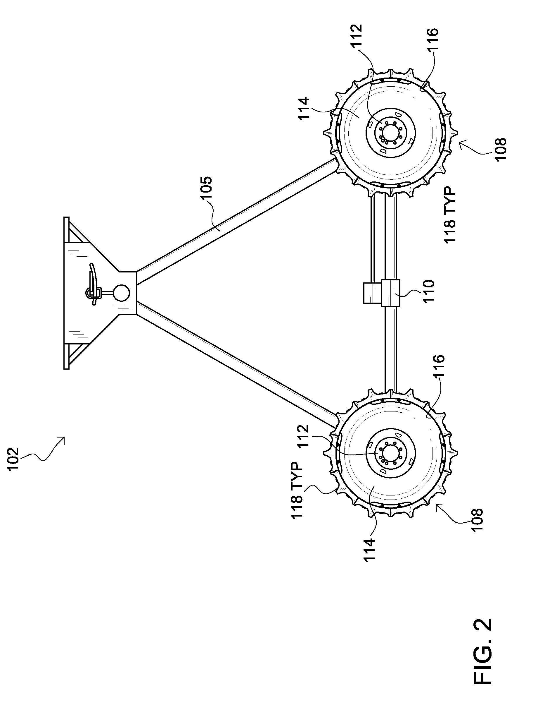 Non-Pneumatic Irrigation System Tower Support Wheel