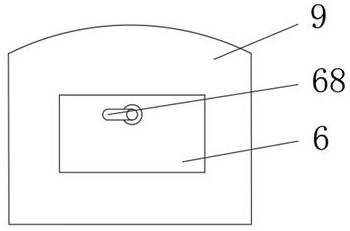 A simple disassembly and assembly structure of the armrest of a massage chair